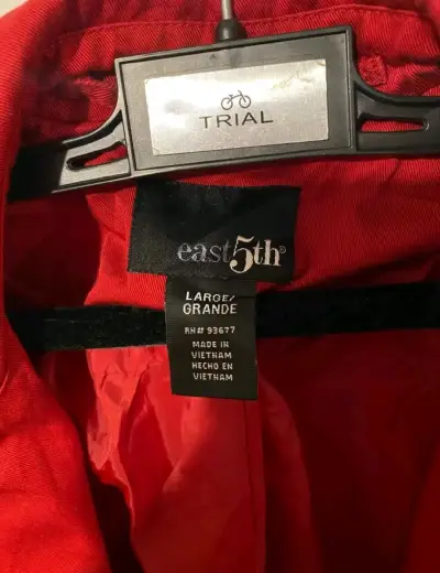 Abrigo rojo mujer East 5th talla L - miniatura 2