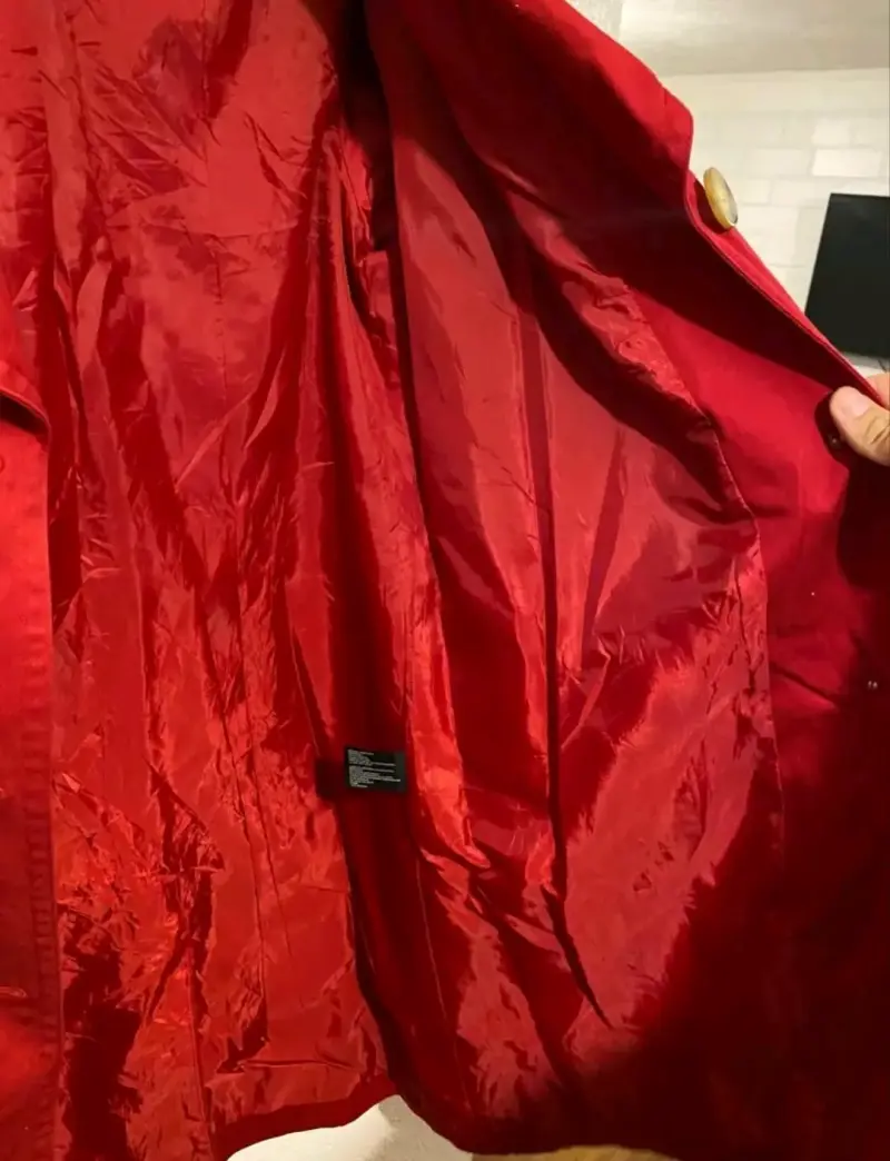Abrigo rojo mujer East 5th talla L - 4