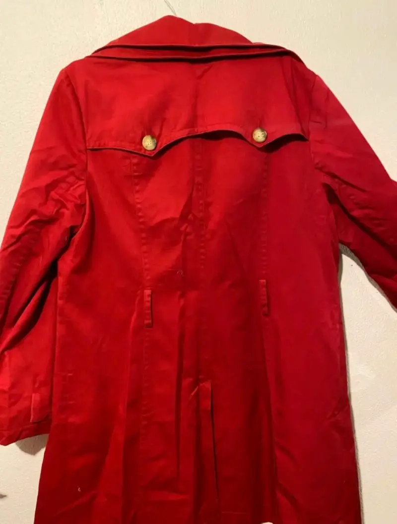 Abrigo rojo mujer East 5th talla L - 5