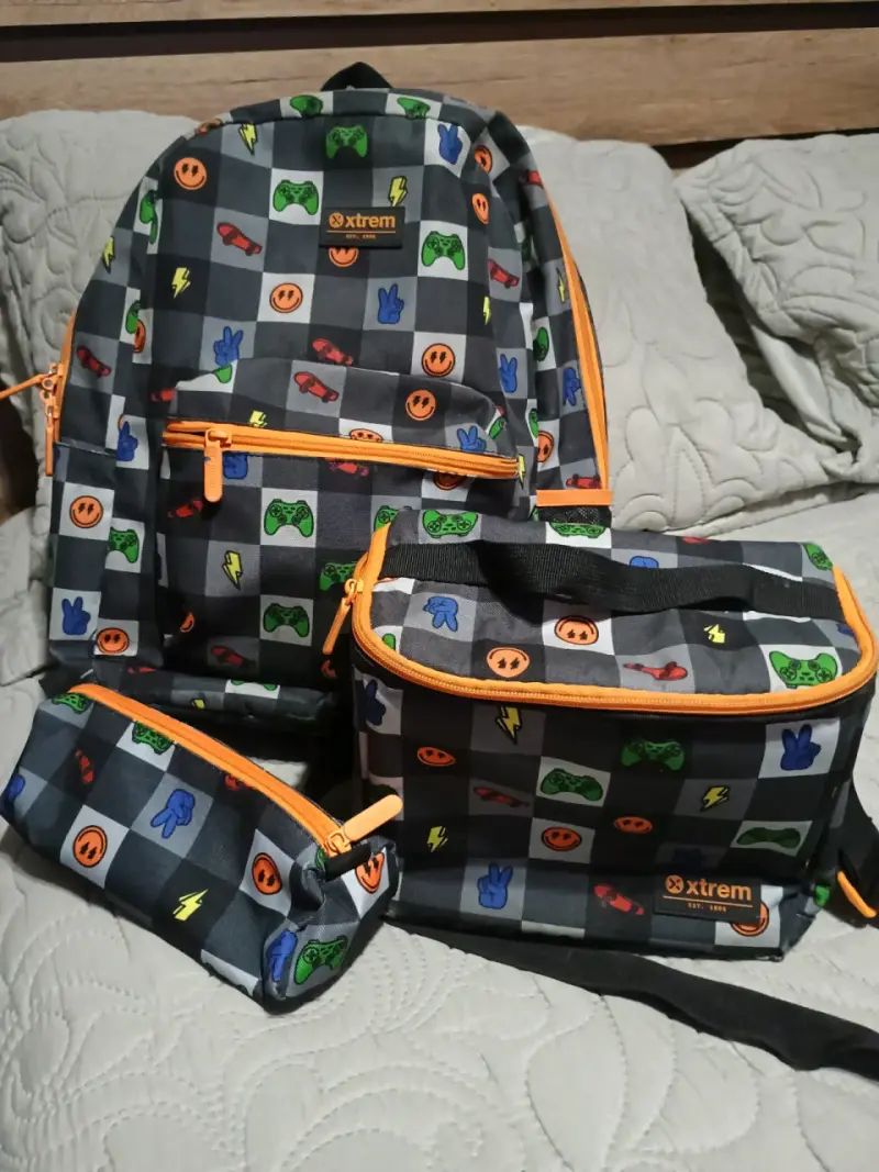 Set de Mochila, Lonchera y Estuche Xtrem con Diseño Colorido - 3