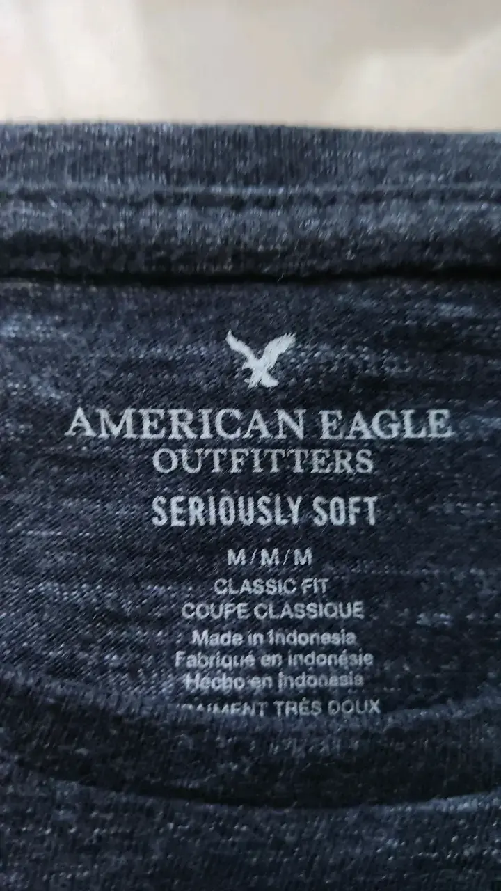 Polera de rayas American Eagle negro y verde - 2