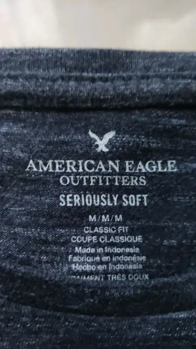 Polera de rayas American Eagle negro y verde - miniatura 2