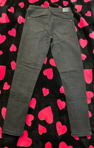 Pantalones negros con ojales estilo corsé sybilla - miniatura 3