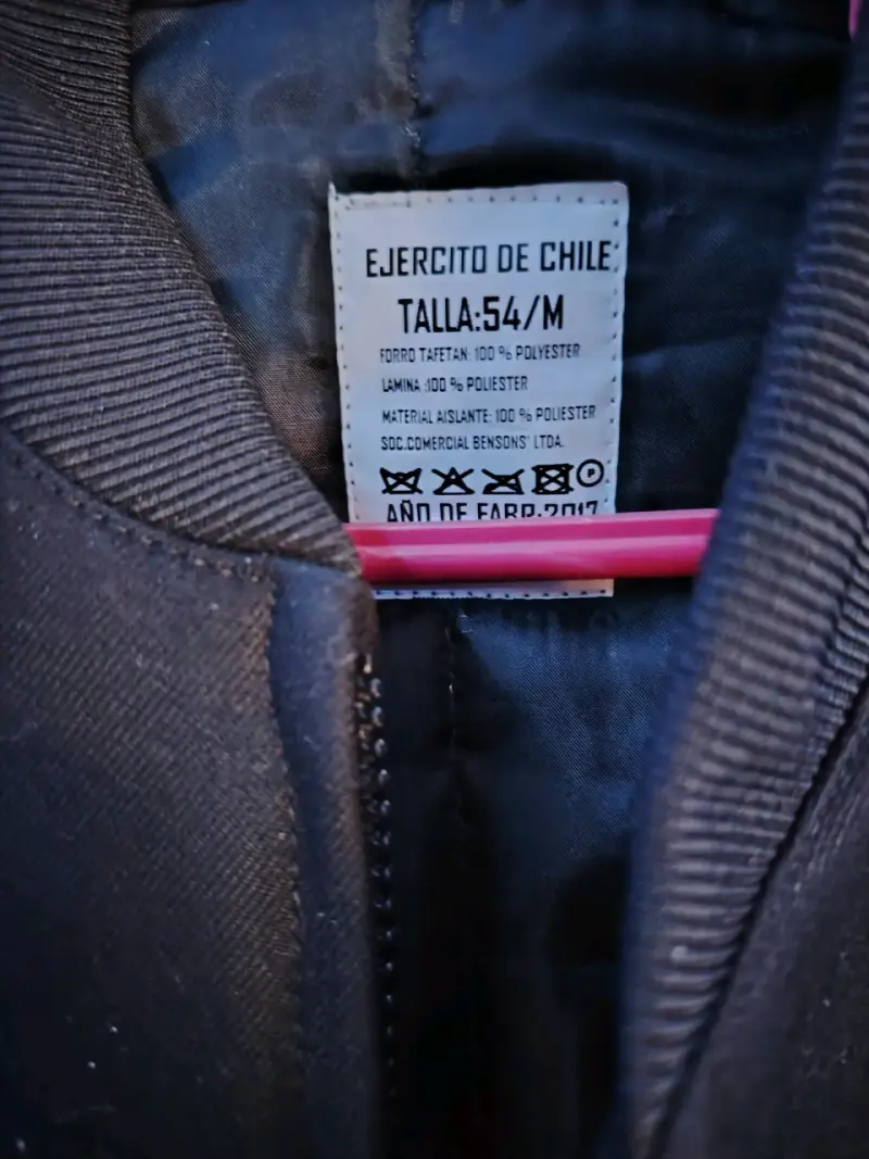 Chaqueta negra del Ejército de Chile talla M - 3