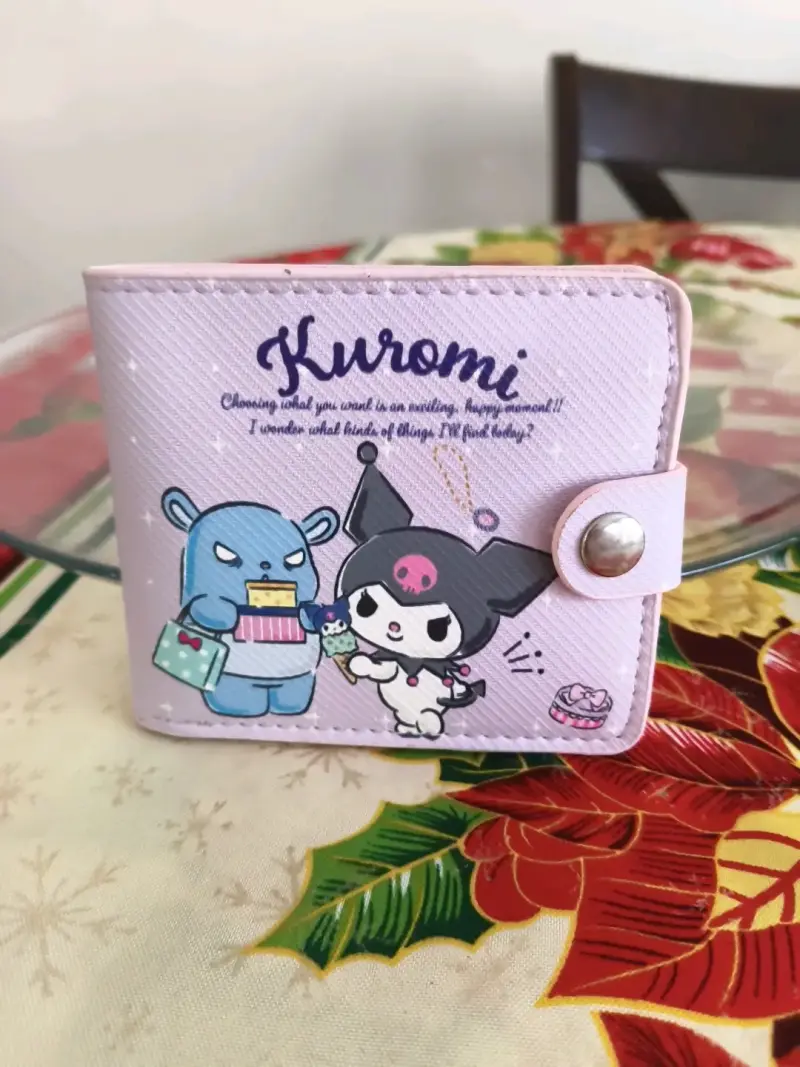 Billetera Kuromi de Cuero Sintético Rosada - 3