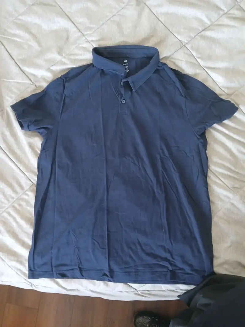 Polera Polo Azul Marino H&M para Hombre