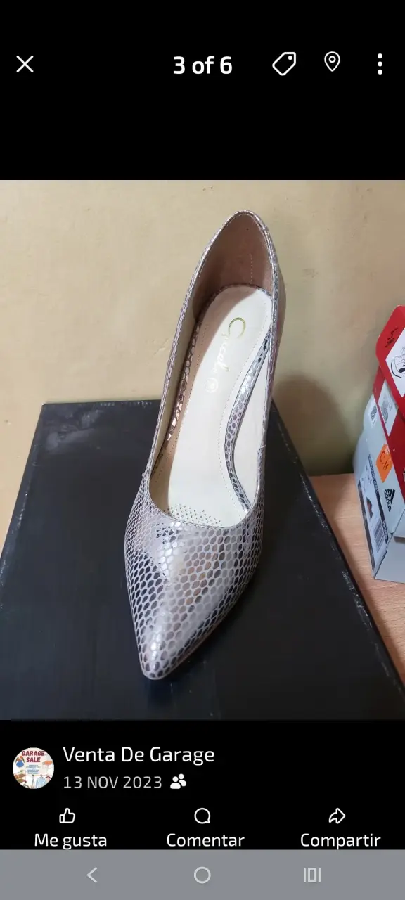 Zapatos de Tacón Alto Plateados Gacel - 2