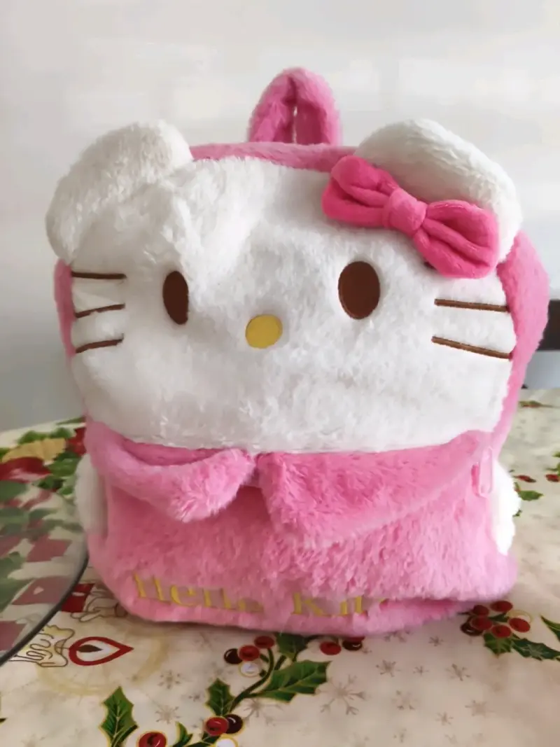Mochila peluche Hello Kitty rosa - 1