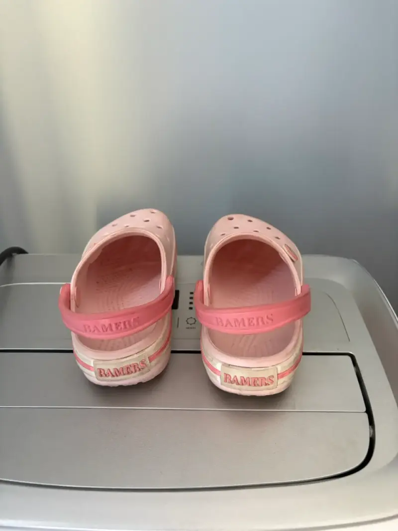 Zuecos de goma rosados para niños Bamers N.25 - 3