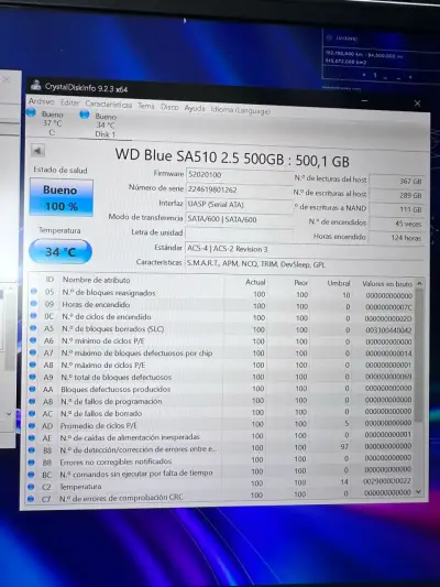Disco SSD WD Blue 500GB SATA - miniatura 3