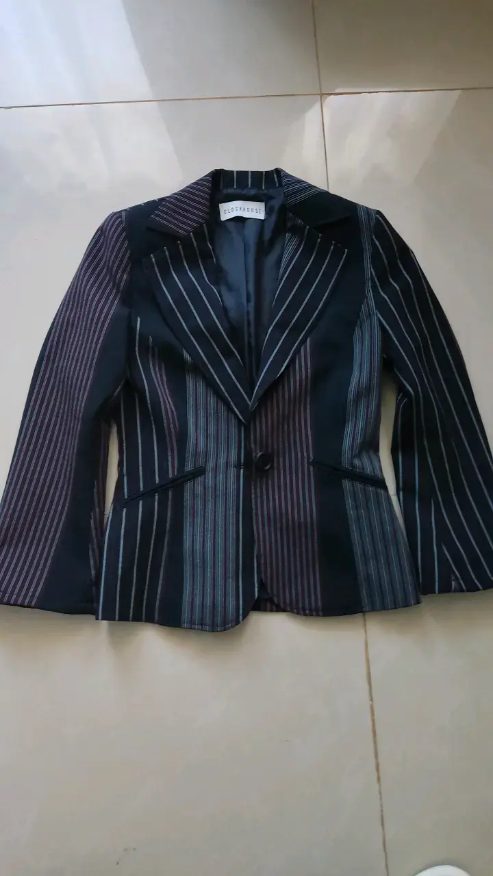 Blazer de rayas para mujer Clockhouse - 1