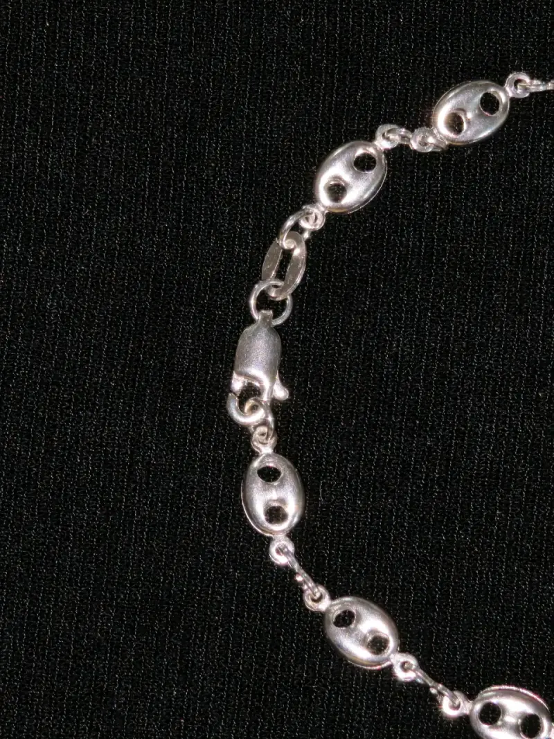 Pulsera de plata 925 con diseño ovalado - 2