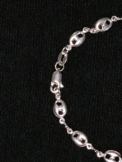 Pulsera de plata 925 con diseño ovalado - miniatura 2