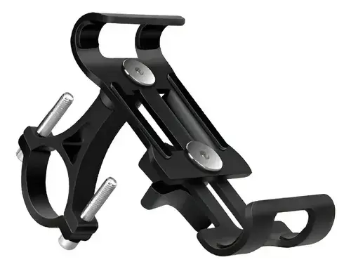 Soporte de Teléfono para Bicicleta Ajustable Negro - 1