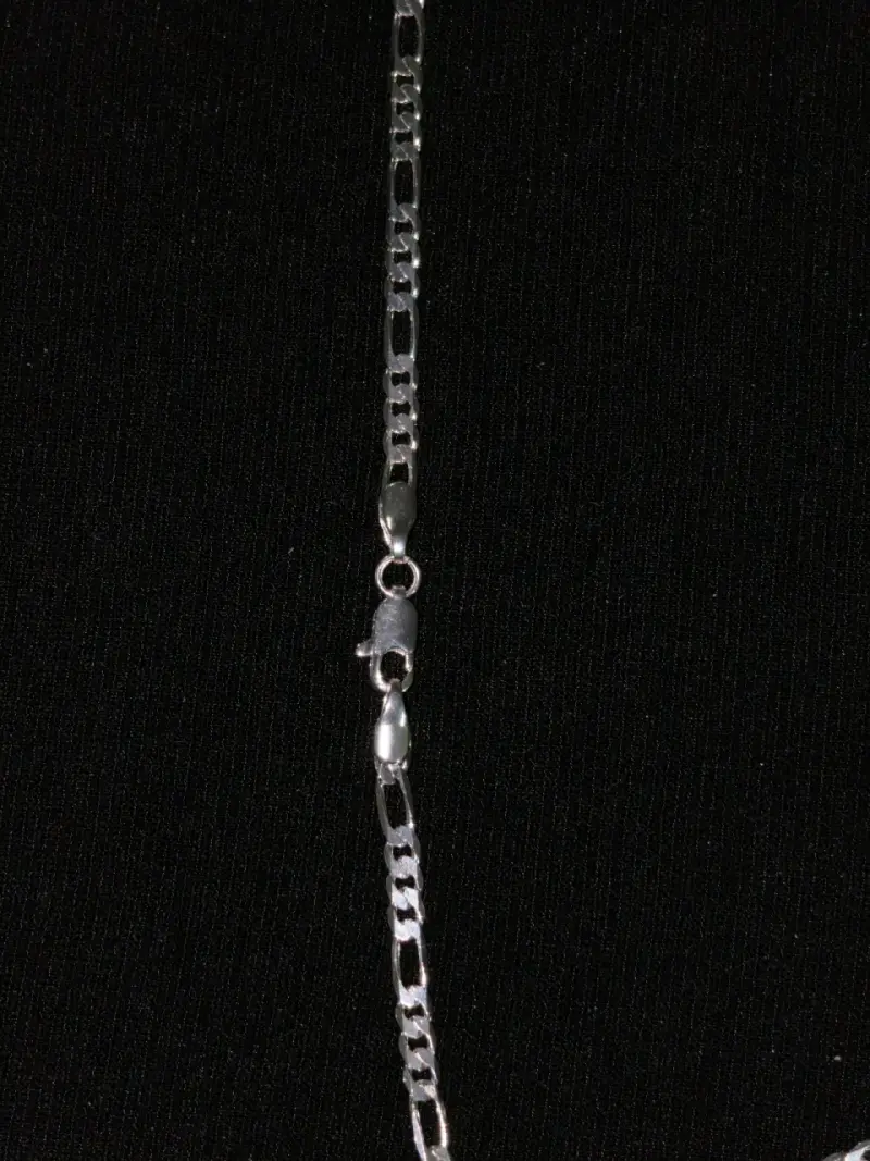 Cadena de plata 925 estilo Figaro 60 cm - 2