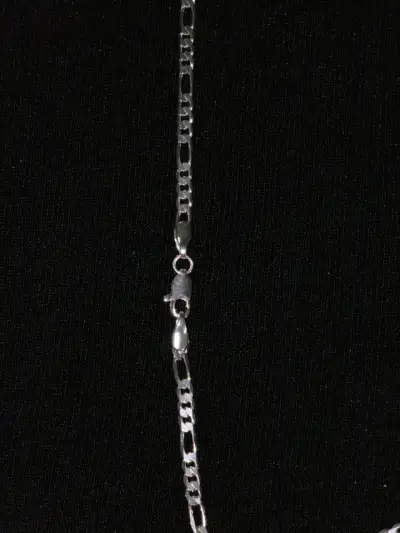 Cadena de plata 925 estilo Figaro 60 cm - miniatura 2