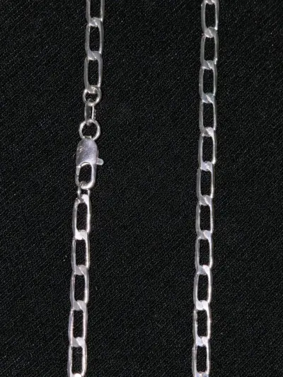 Cadena de plata 925 con eslabón rectangular - miniatura 2