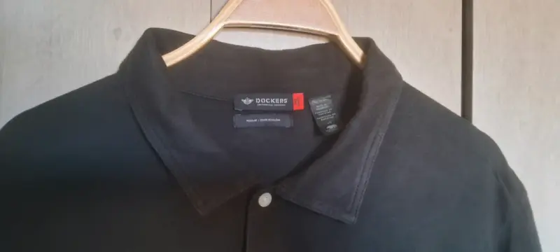 Polera Polo Negra Dockers Hombre Talla L - 2
