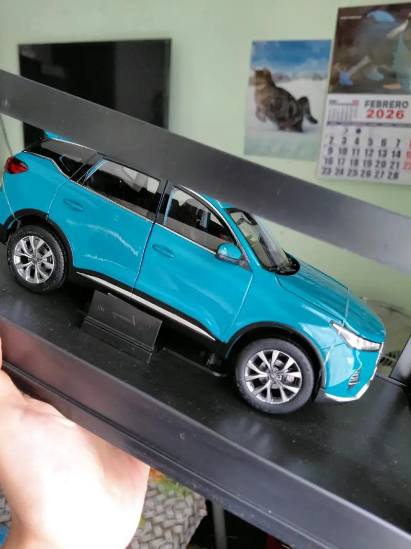 Modelo a escala SUV Chery Tiggo 7 azul - 3