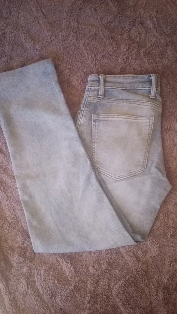 Jeans Slim Fit Grises Talla 28/32 - 1