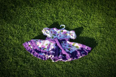 Vestido de huasita nfantil floral - miniatura 2