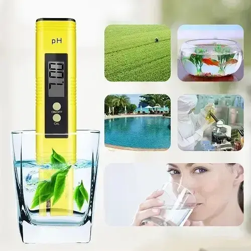 Medidor de pH digital portátil amarillo - 2