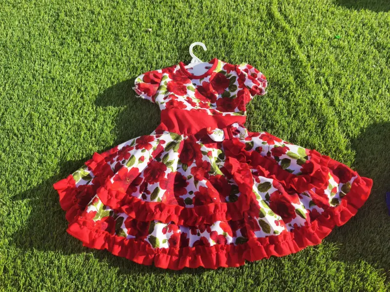 Vestido huasita infantil - 1