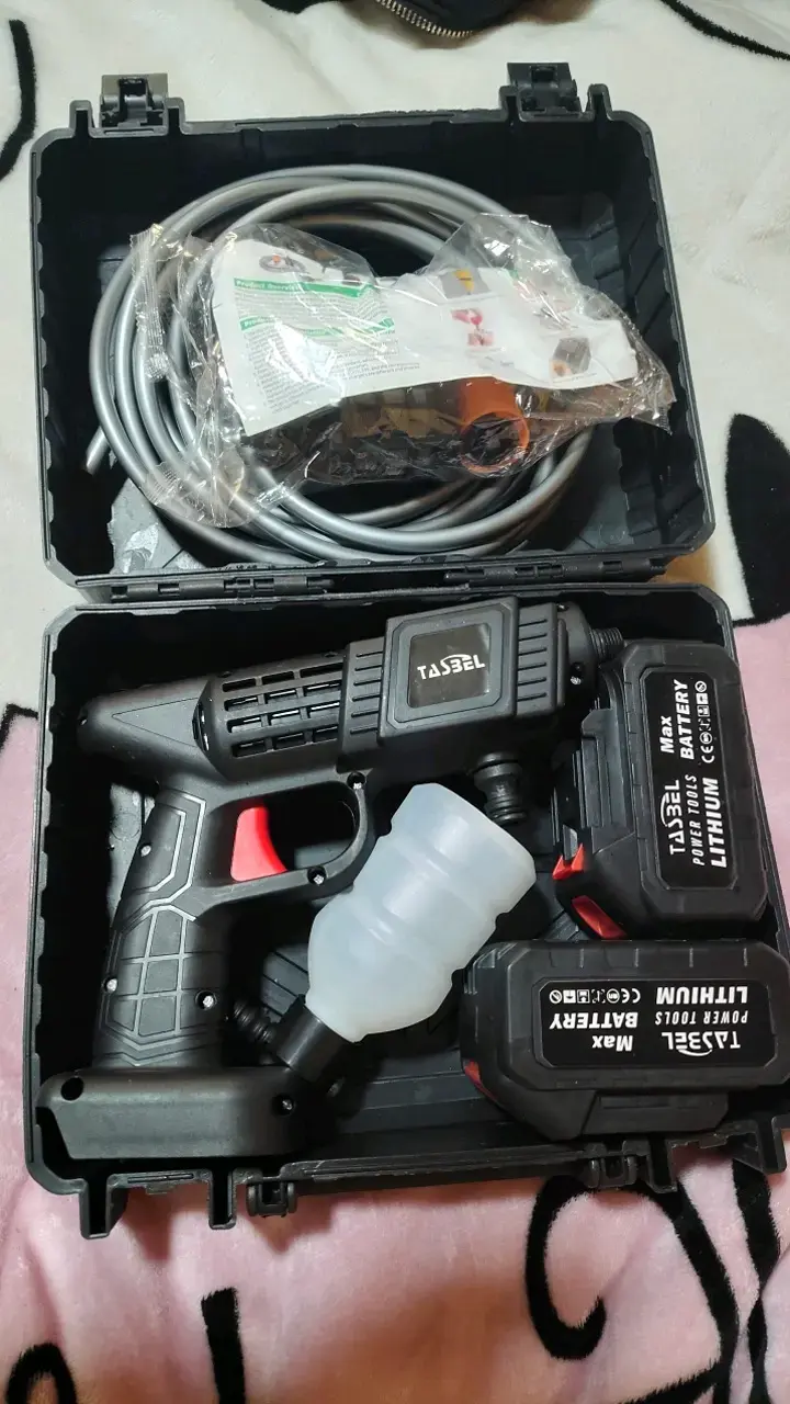 Hidrolavadora portátil a batería Tasbel - 1