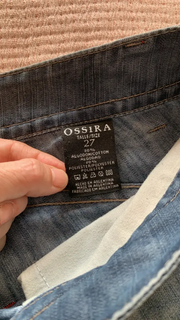 Jeans de mezclilla azul desgastado para hombre - 3