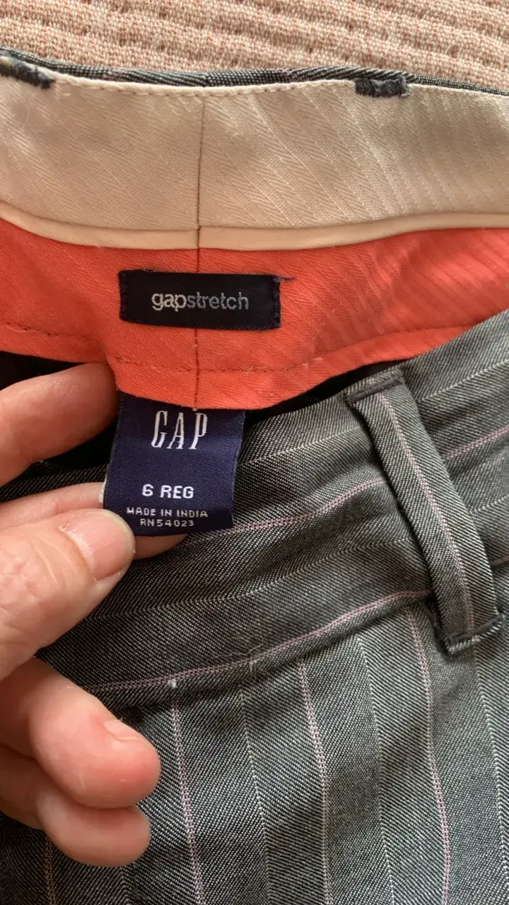 Pantalones de vestir a rayas Gap Stretch - 2