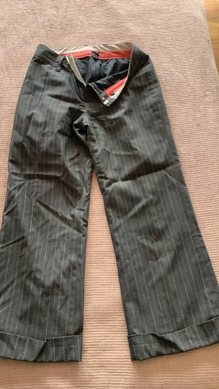 Pantalones de vestir a rayas Gap Stretch - 4