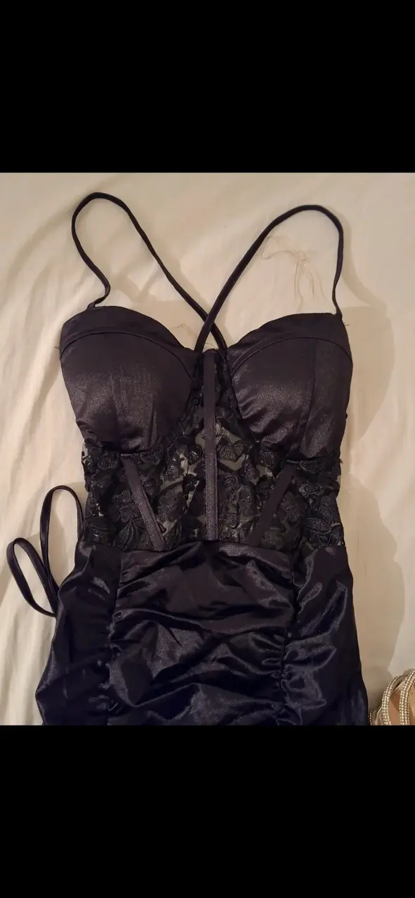Vestido de gala negro - 1
