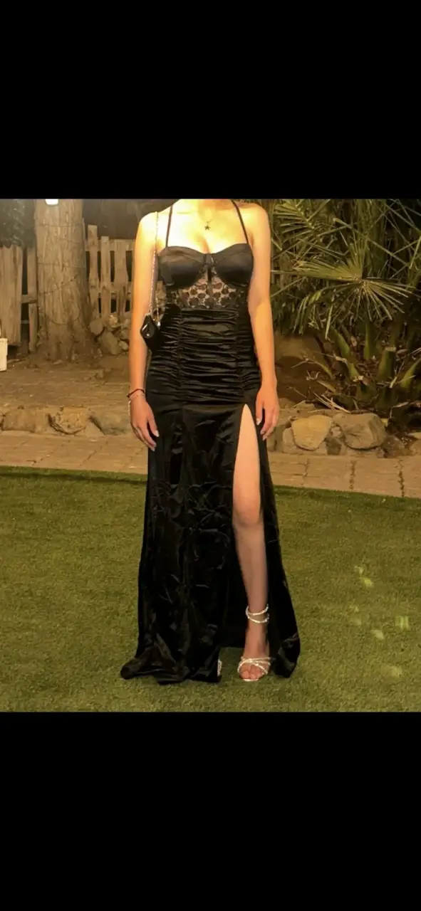 Vestido de gala negro - 2