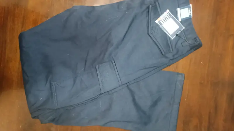 Pantalones cargo negros talla 46 Minsav - 2
