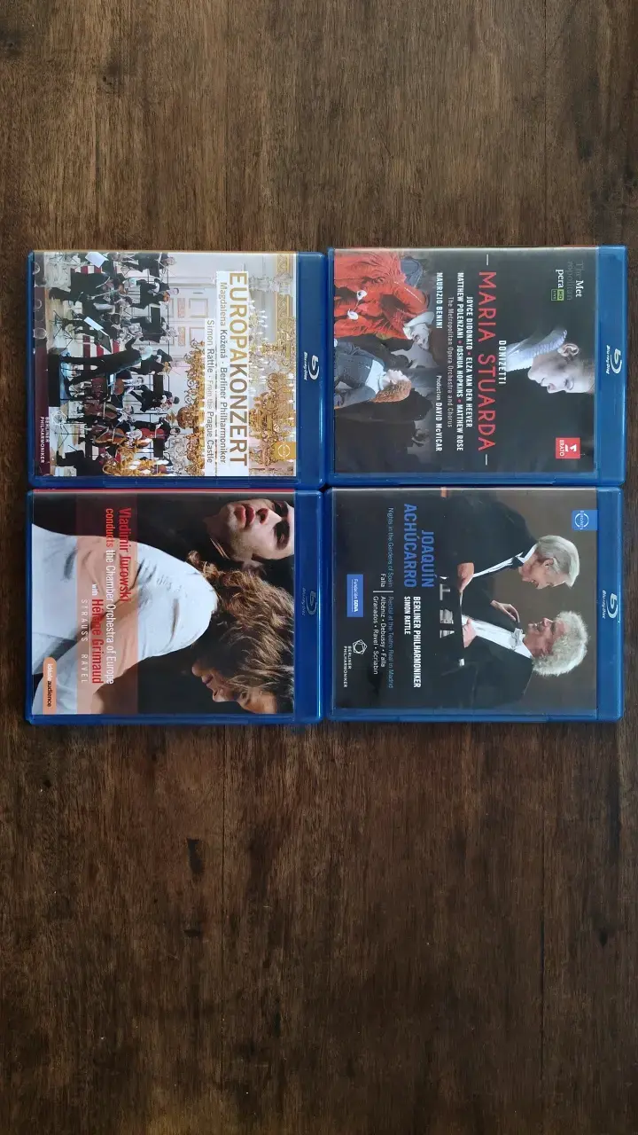 Colección de Blu-rays de conciertos y ópera