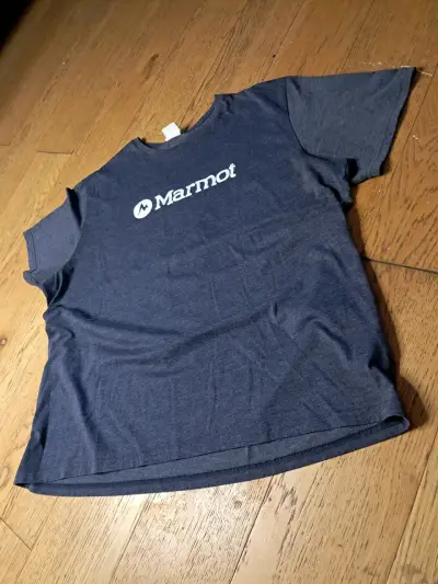 Polera azul Marmot para hombre - miniatura 2