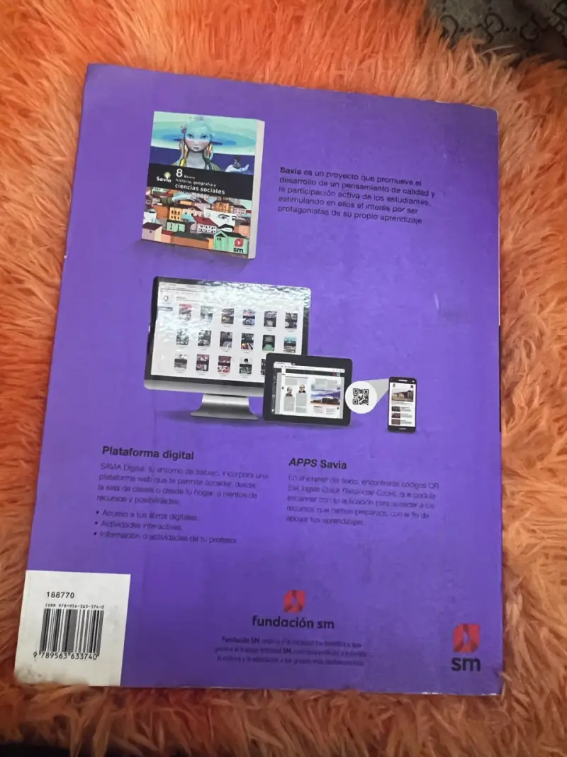Libro Savia 8 Básico Historia y Ciencias Sociales - 2