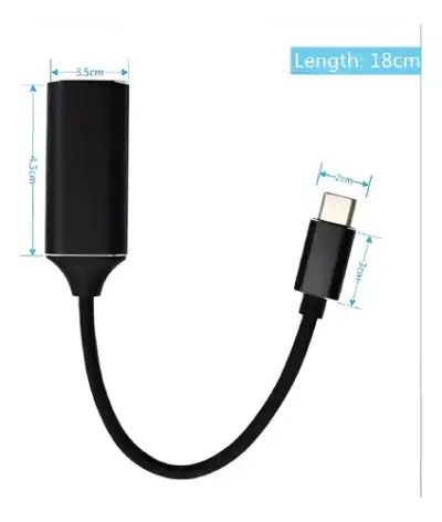 Adaptador USB-C a HDMI Negro - miniatura 2
