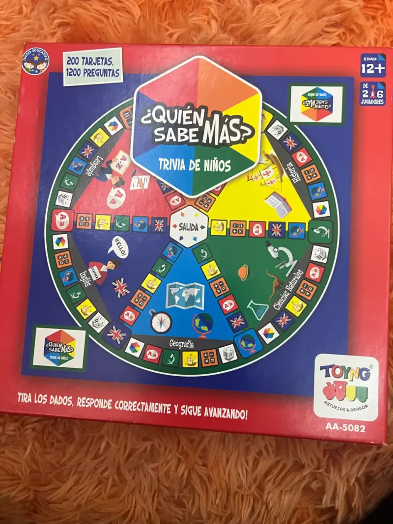 Juego de mesa ¿Quién Sabe Más? Trivia de niños - 1