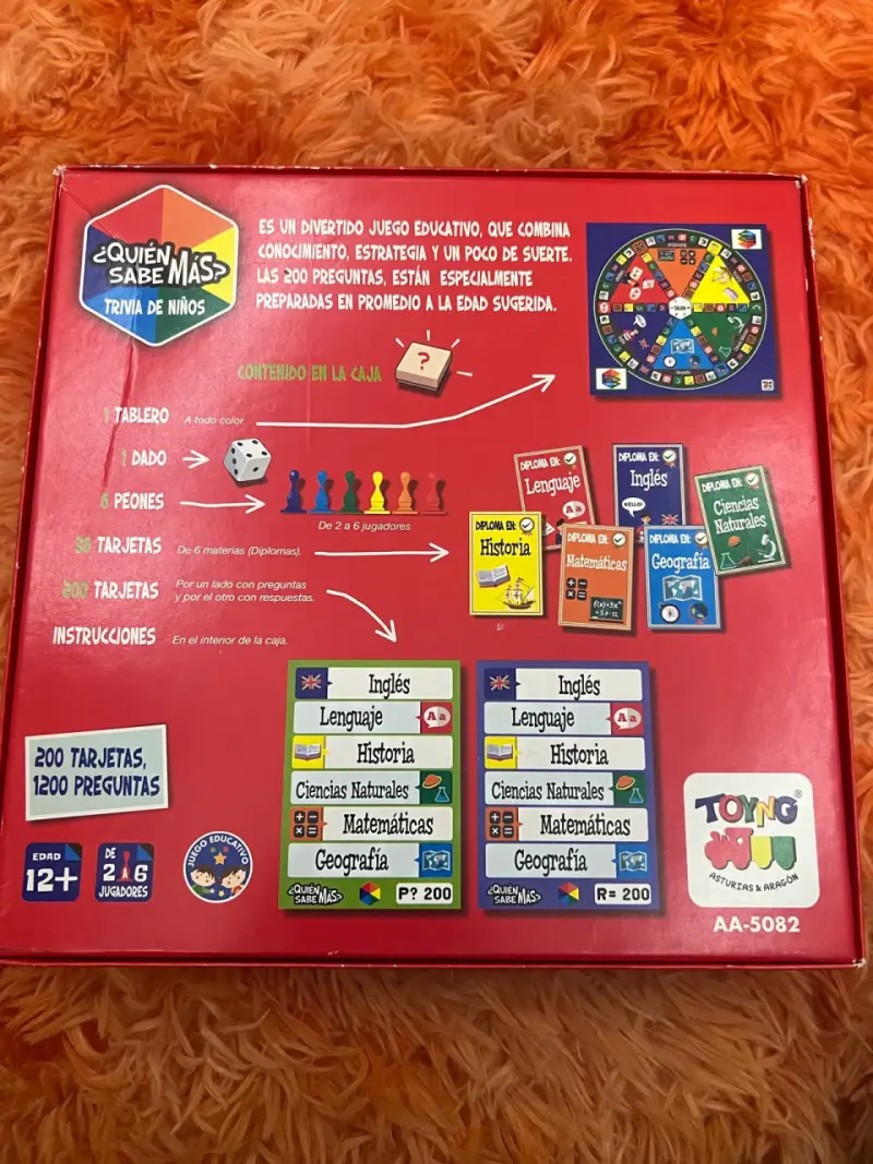 Juego de mesa ¿Quién Sabe Más? Trivia de niños - 2