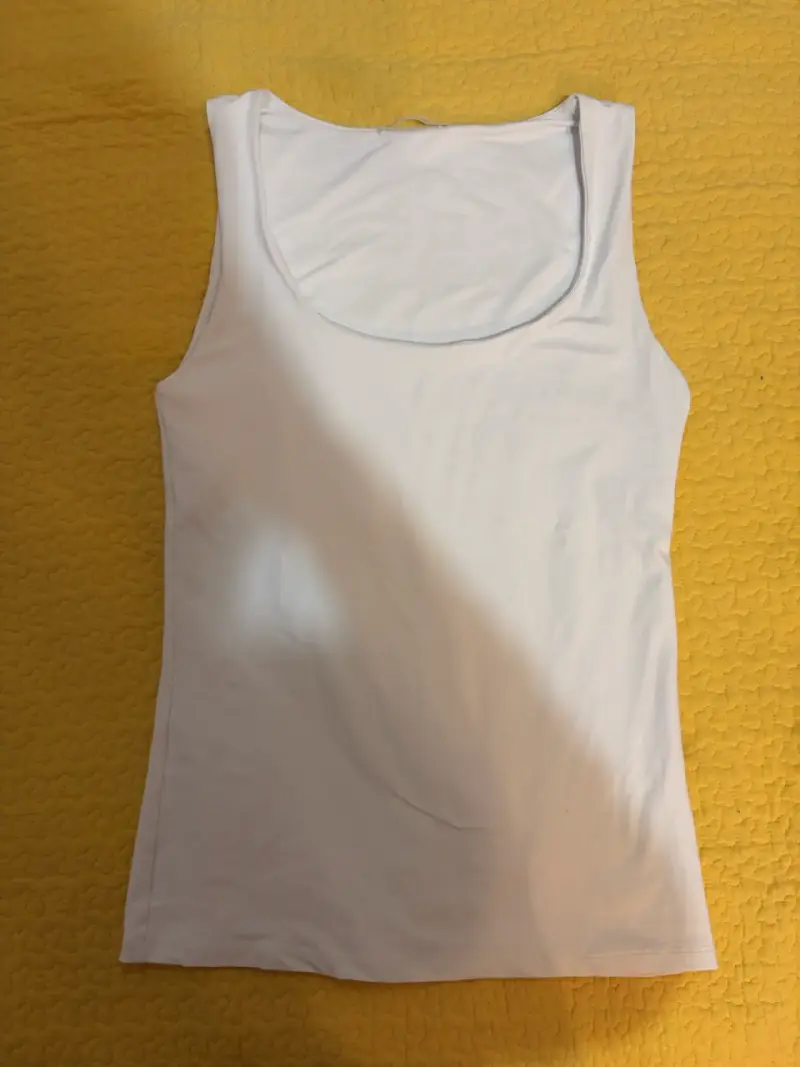 Polera sin mangas blanca Zara talla S - 2