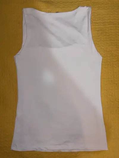 Polera sin mangas blanca Zara talla S - miniatura 5