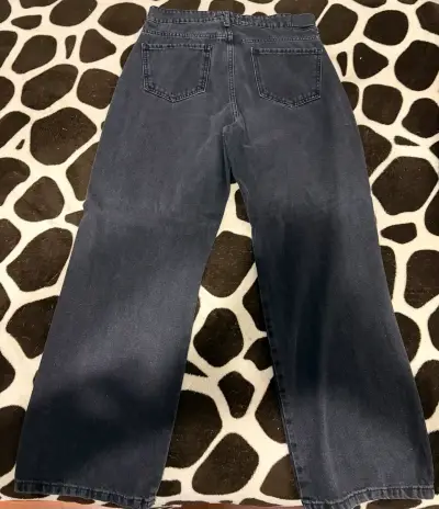Jeans negros baggy Sybilla con roturas - miniatura 4