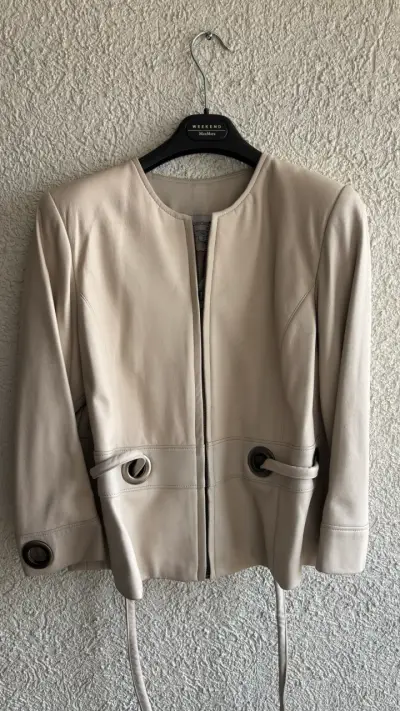 Chaqueta Beige Patricia Barrera Diseño Exclusivo - miniatura 1