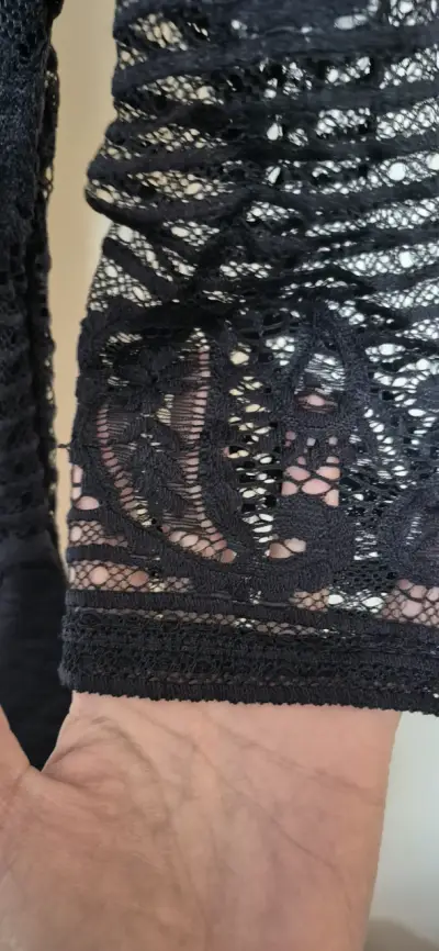 Body de encaje negro para mujer - miniatura 3