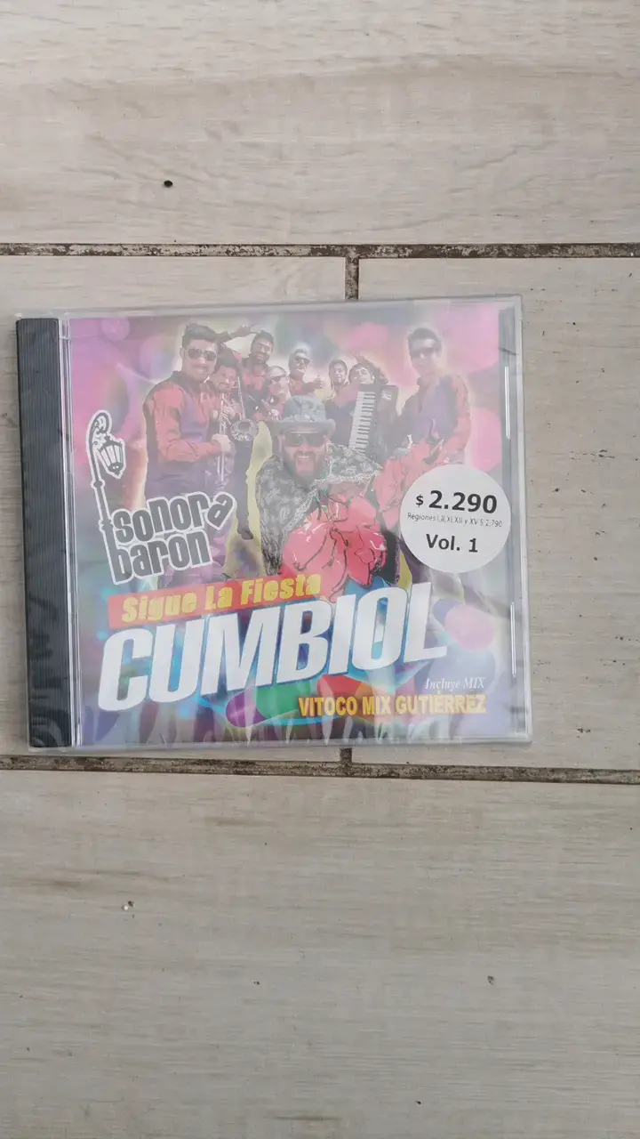 CD Sonora Baron Sigue La Fiesta Cumbion Vol. 1 - 1