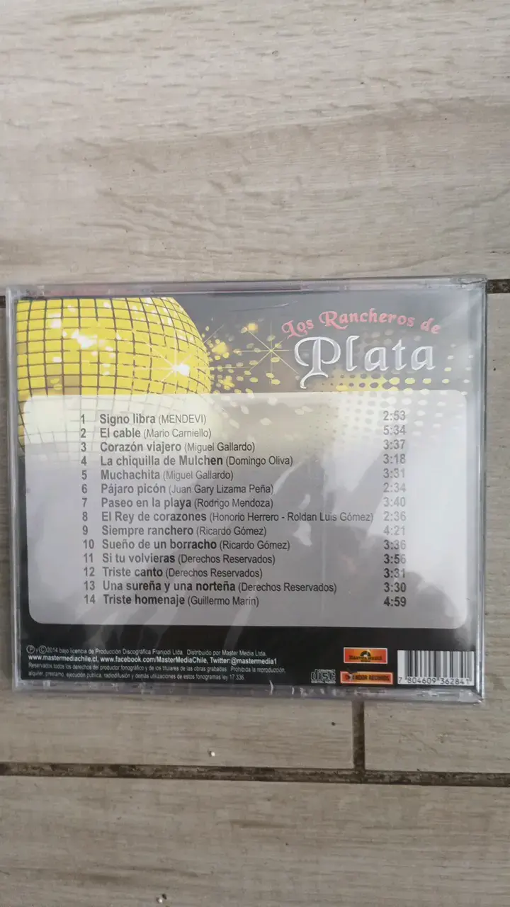 CD Los Rancheros de Plata Vol. 3 Cumbias Rancheras - 2