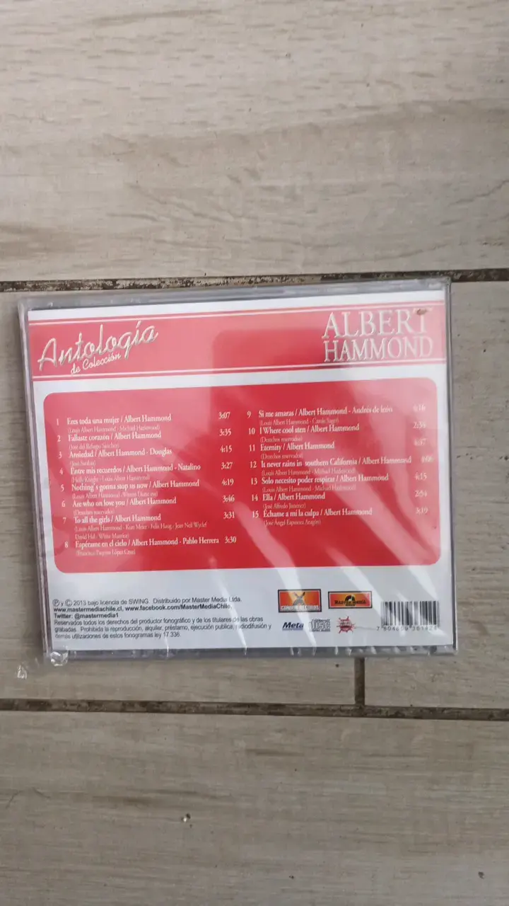 CD Albert Hammond 15 Éxitos en Vivo - 2