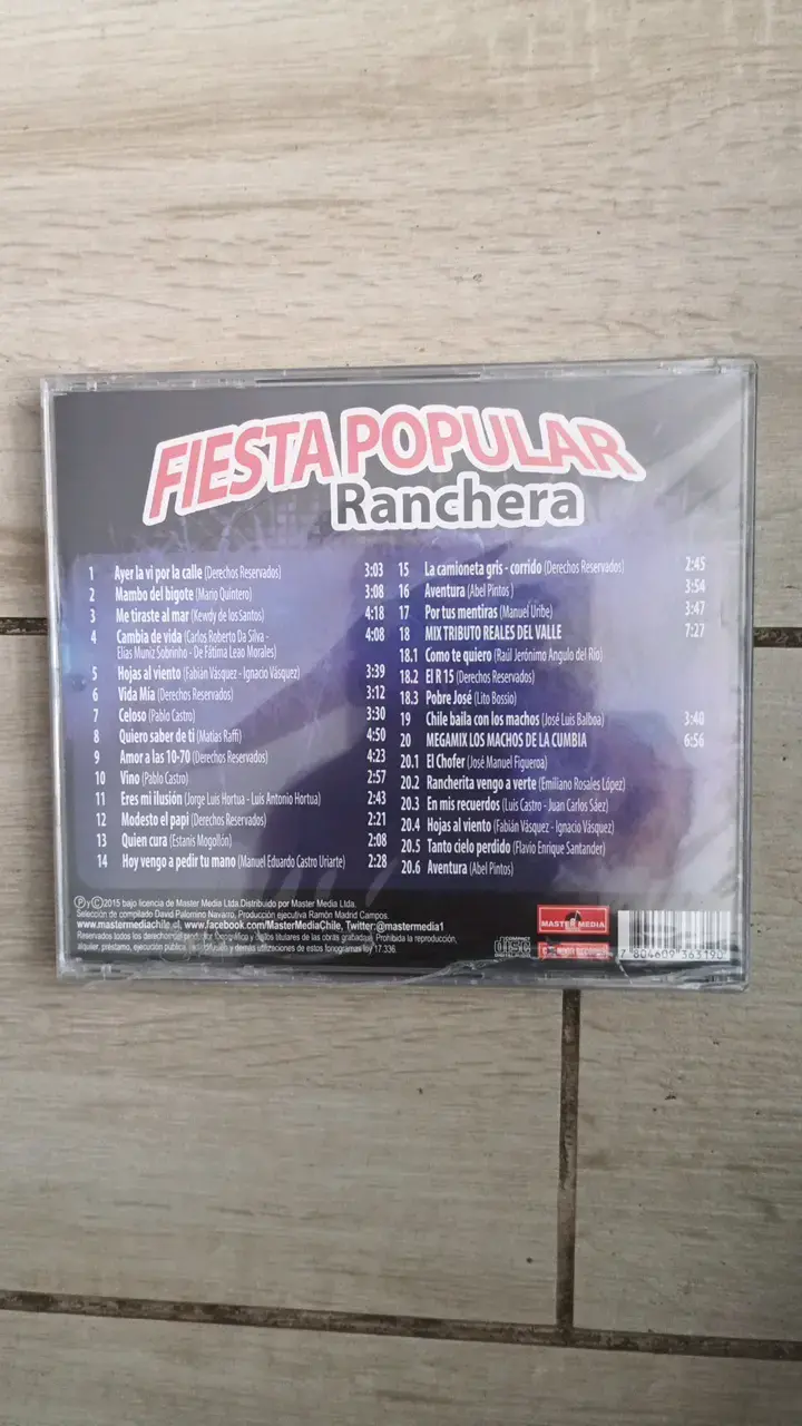 CD Fiesta Popular Ranchera Los Machos de la Cumbia - 2