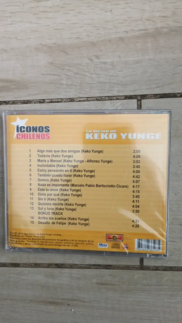 CD Íconos Chilenos 80's 90's Vol. 1 de Keko Yunge - 2